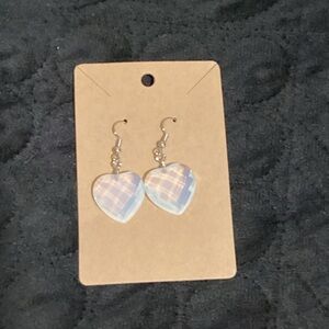 Heart-Shaped Blue Earrings